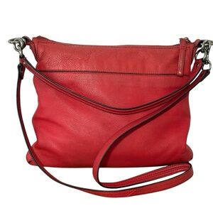 Coach Vibrant Red Leather Crossbody Bag